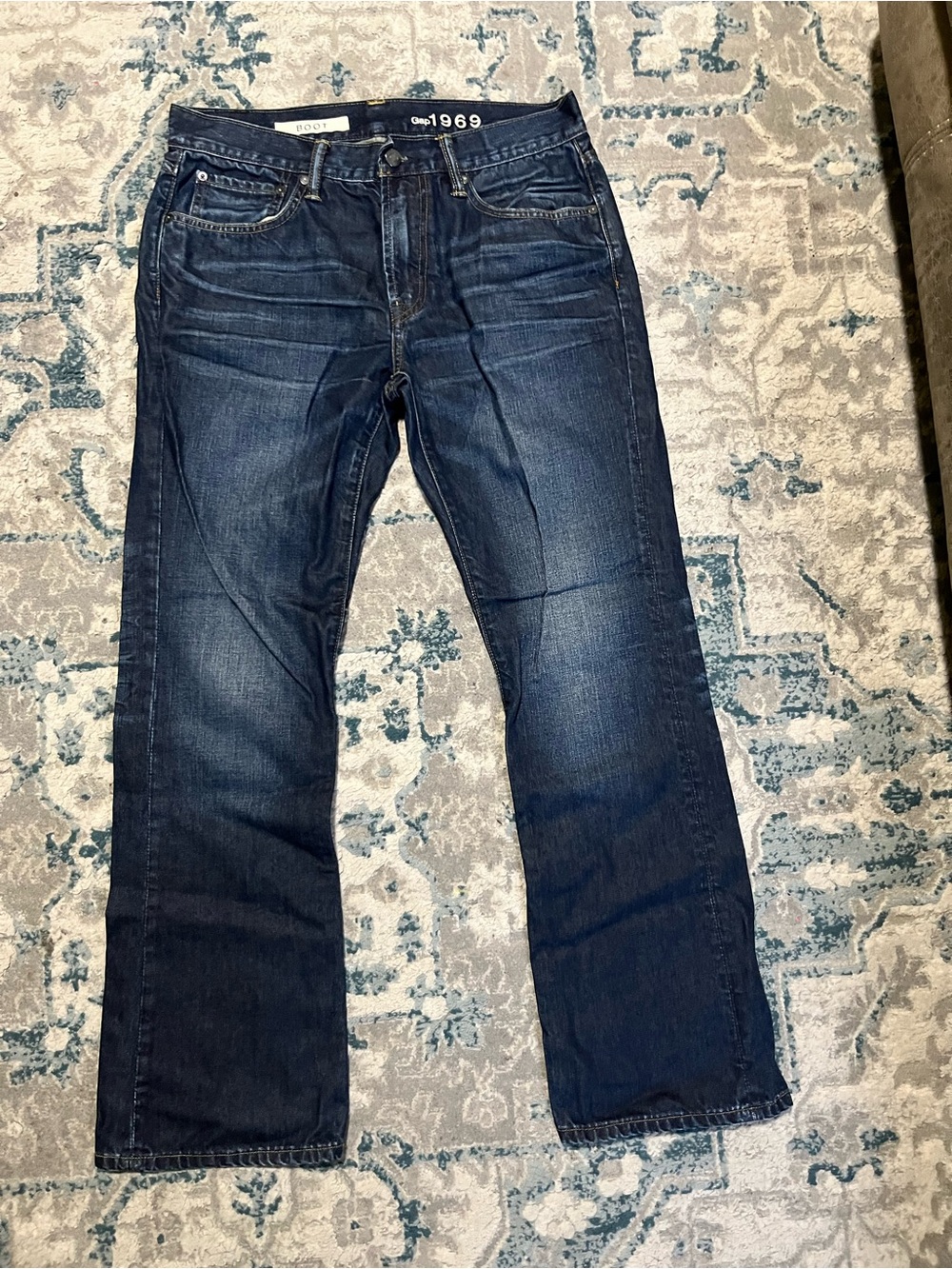 GAP 1969 Men's Dark Blue Bootcut Jeans